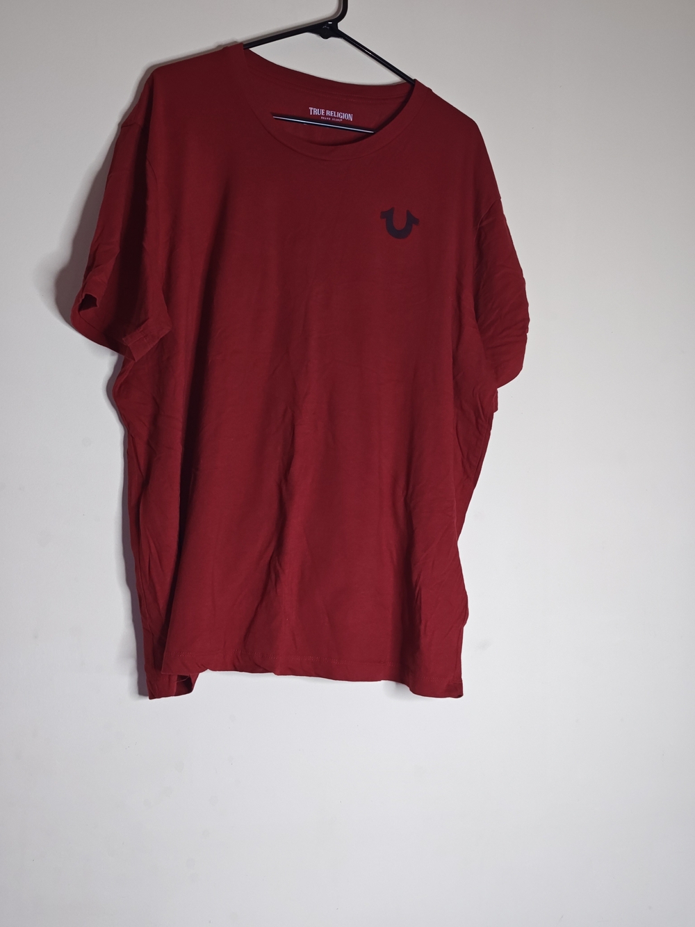 True Religion Men's Crimson Crew Neck T-Shirt